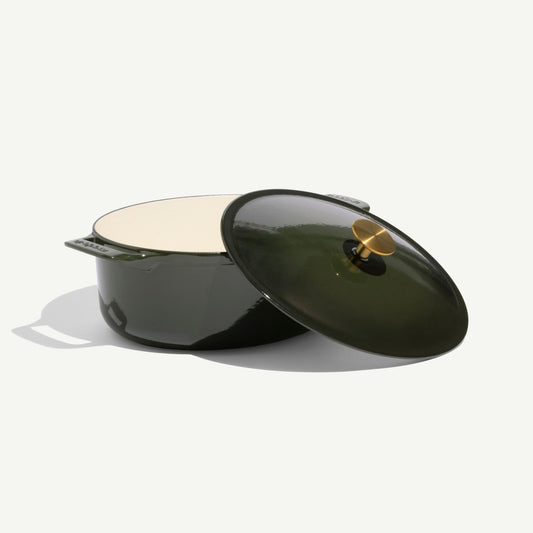 Enamelled Cast Iron Oval Dutch Oven