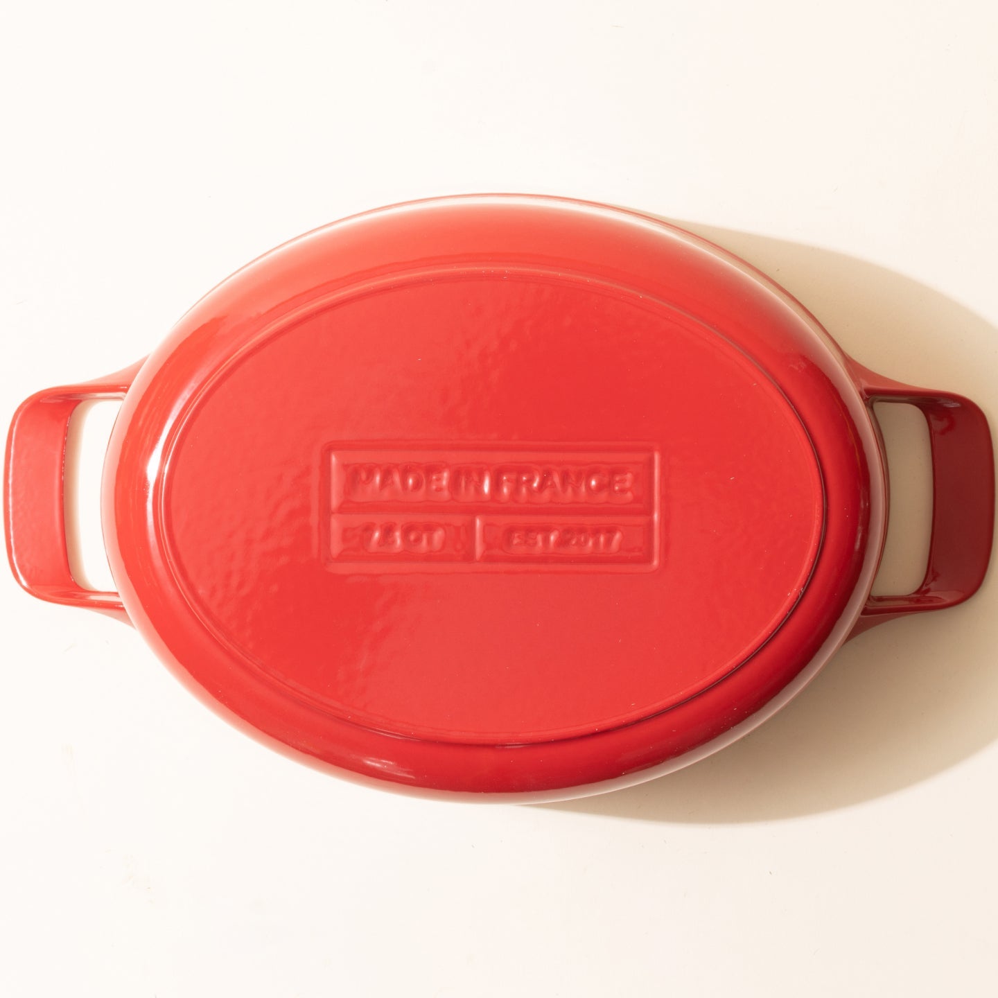 Enamelled Cast Iron Oval Dutch Oven